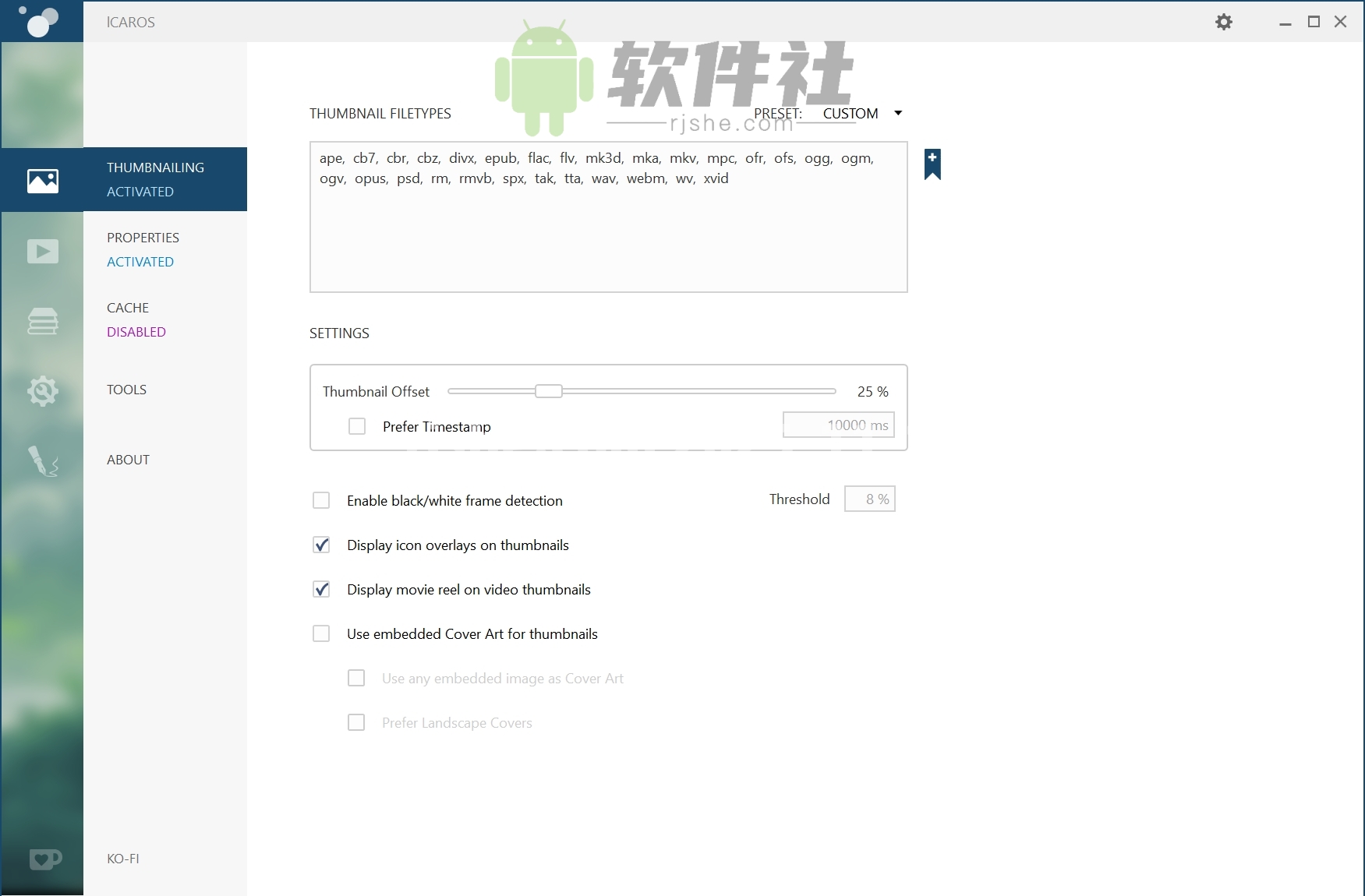 Icaros Shell Extensions(資源管理器視頻擴(kuò)展) v3.3.3 綠色版